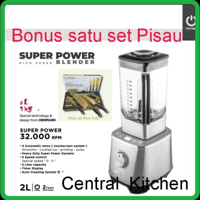 Tersedia OXYNIC Super Power Blender / 2 L / Heavy Duty 32.000 RPM