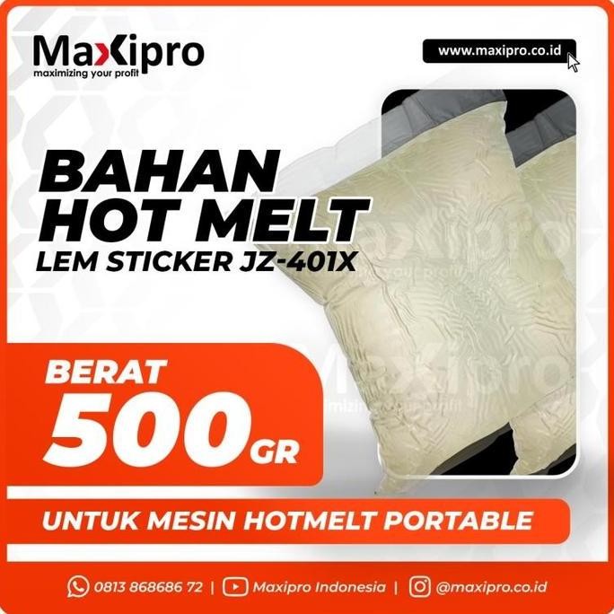 

JUAL Bahan Lem Hot Melt Sticker JZ-401X (500Gr)