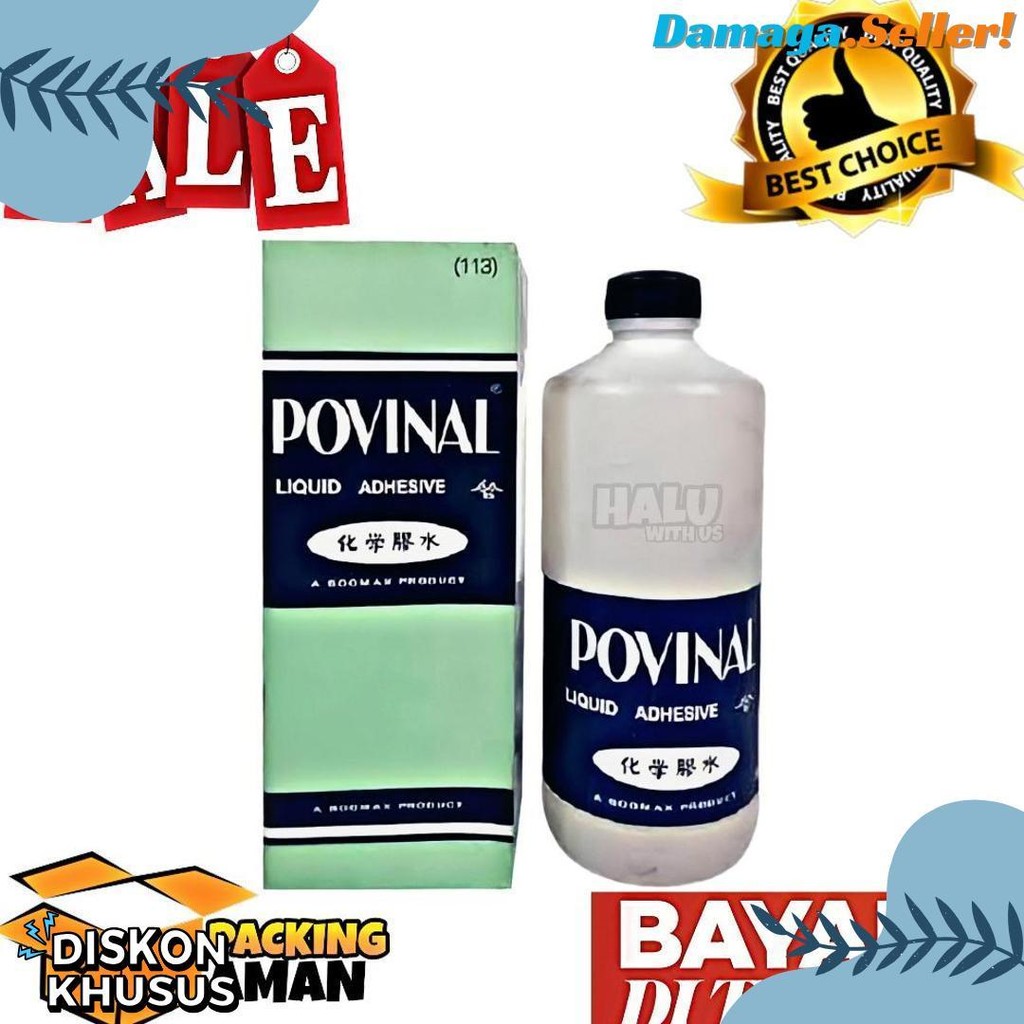 

(Bisa Cod) Promo 1 Pcs Lem Povinal 113 500 Ml / Bahan Baku Slime / Lem Cair / Lem Kertas Terlaris! Produk Ini Banyak Dicari
