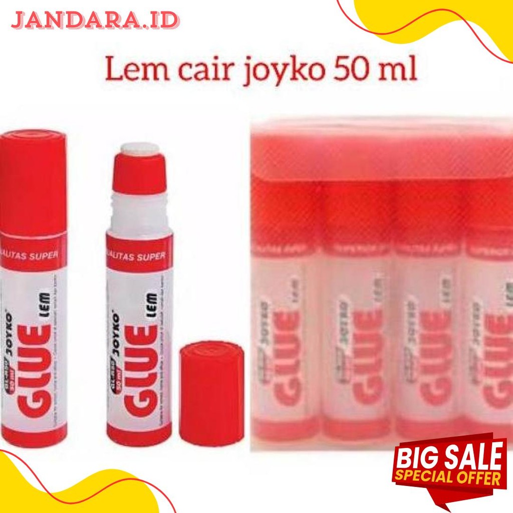 

(12 Pcs) Lem Joyko Cair O Glue 50 Ml Kualitas Super Diskon