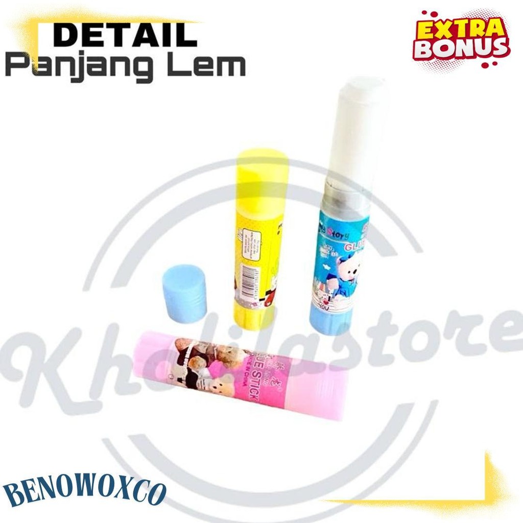 

(24 Pcs) Lem Stik Fancy Glue Stick Kecil 10Gr Diskon
