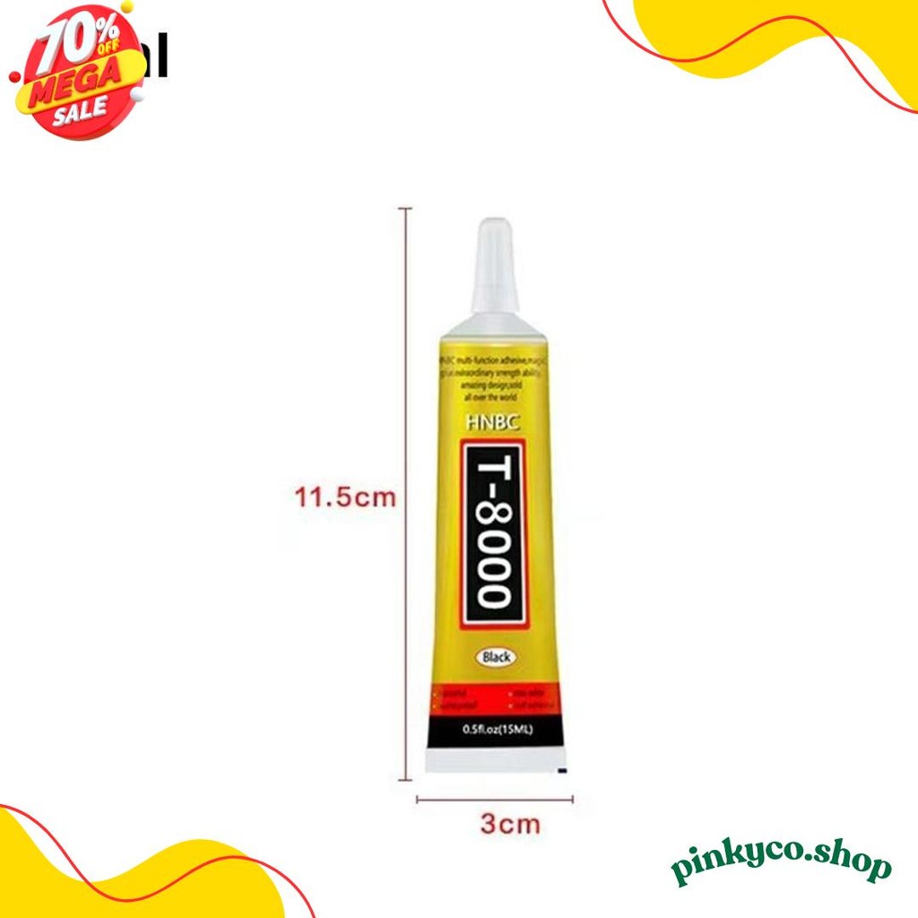 

15Ml/50Ml Lem T8000 Lem Lcd / Lem Touchscreen / Lem Handphone / Lem Bening Diskon