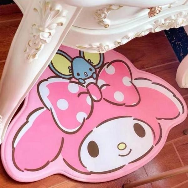 KESET SANRIO KAWAII SANRIO PLUSH CARPET CUTE KARPET MY MELODY