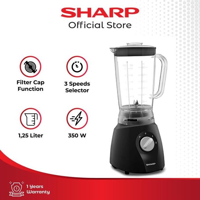 Grosir Sharp Blender Em-121-Bk Em121Bk