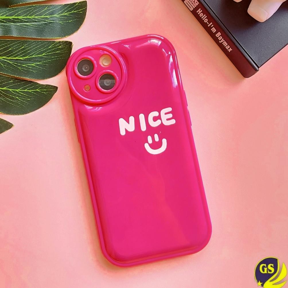 Promo Soft Case Silicone Pink Fanta Nice Smile Iphone 7 8 7+ 8+ Se 2020 X Xs Max Xr 11 12 13 Mini Pr