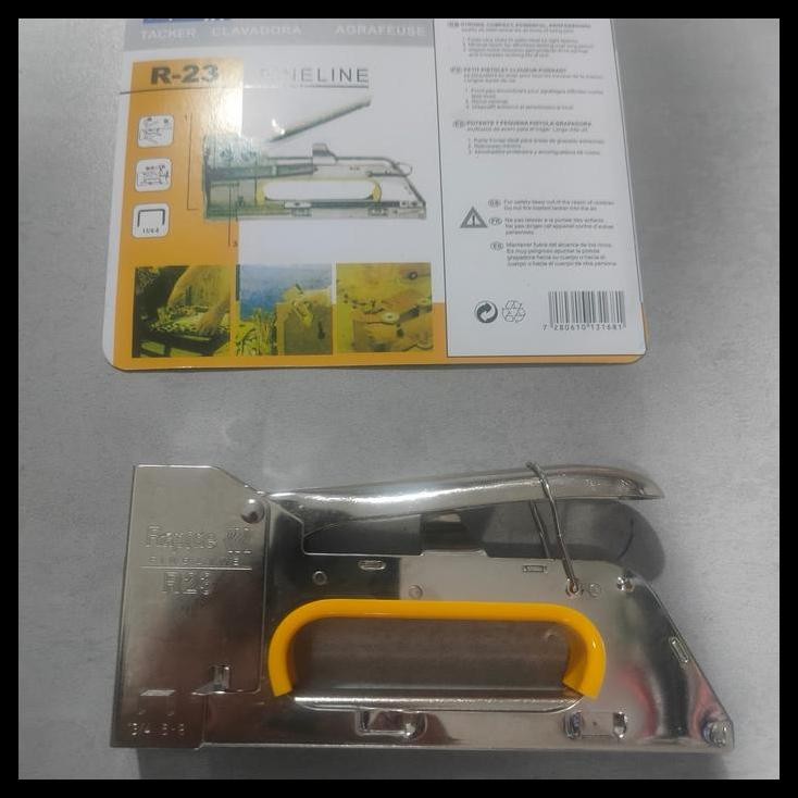 

PODUK TERLARIS HAND STAPLES GUN TACKER R23 RAPIDE STAPLER TEMBAK MANUAL TANGAN