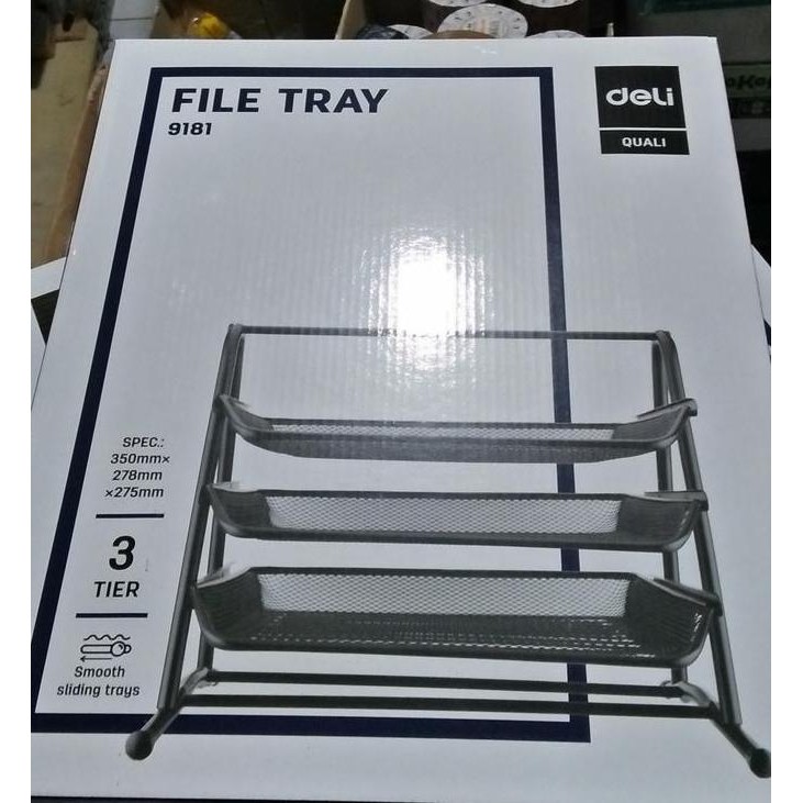 

READY File Try DELI bahan besi 3 susun NEW