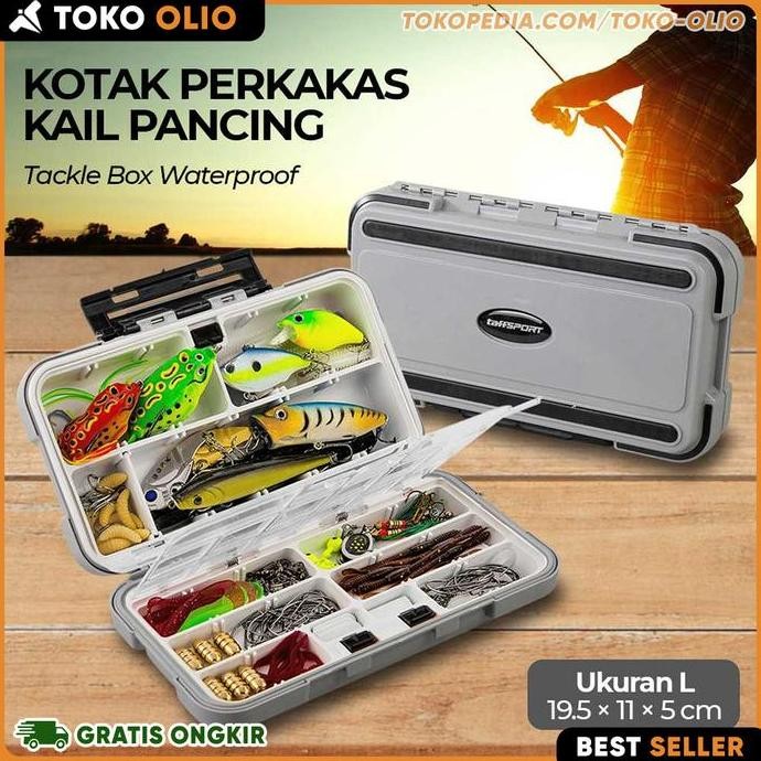 Tersedia Box Kotak Penyimpanan Kail Umpan Pancing Peralatan Mancing Anti Air