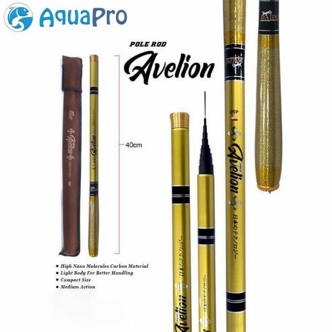 Tersedia AquaPro - Joran TEGEK CARBON AVELION High Kualitas Super Ringan Serat Karbon Keras Tangan P