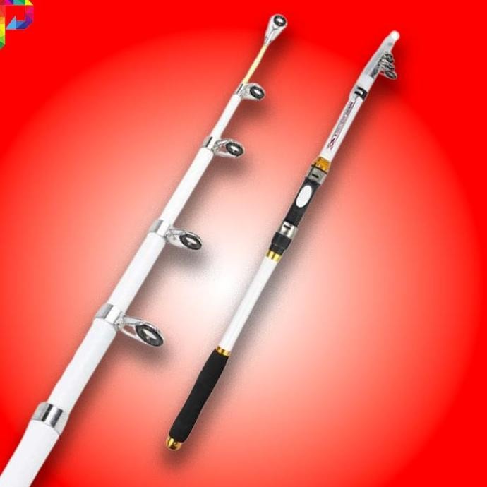 Tersedia Tongkat Walesan Joran Pancing Pancingan Antena Teleskopik Carbon Fiber Spinning Fishing Ree