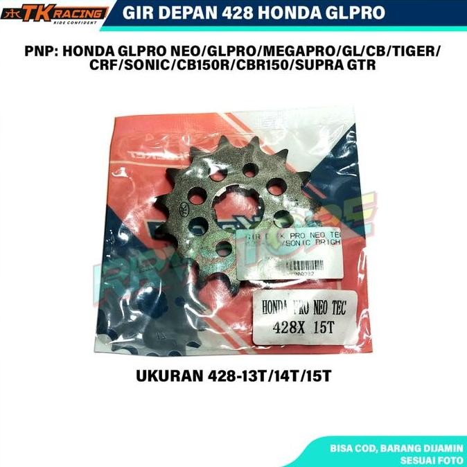 Gir Depan TK Racing / SSS 428 / 415 Honda GL Pro Neo Megapro CB GL CB150R CBR 150 Sonic Supra GTR Uk