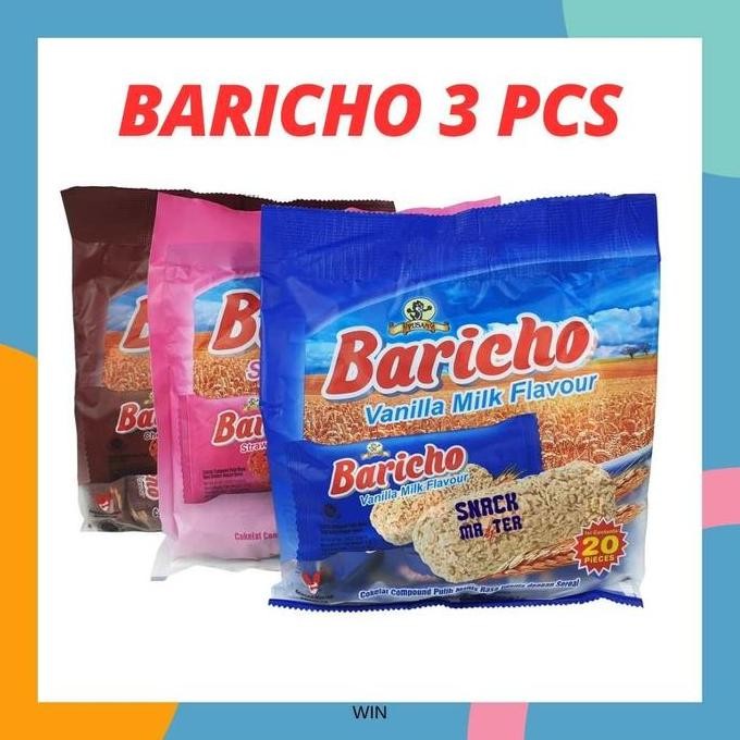 

[Bundling 3 Pcs] Pusan Baricho Oat Isi 20Pcs/Pack Rasa Coklat Vanilla Strawberry Promo