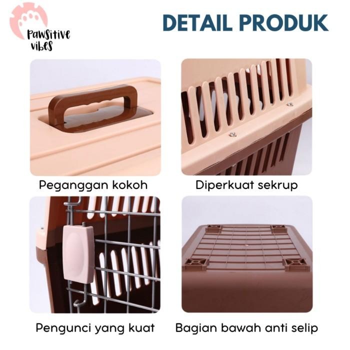 Pet Cargo Jumbo - Kandang Anjing Kucing Kelinci Musang Ukuran Besar Original Dan Terpercaya