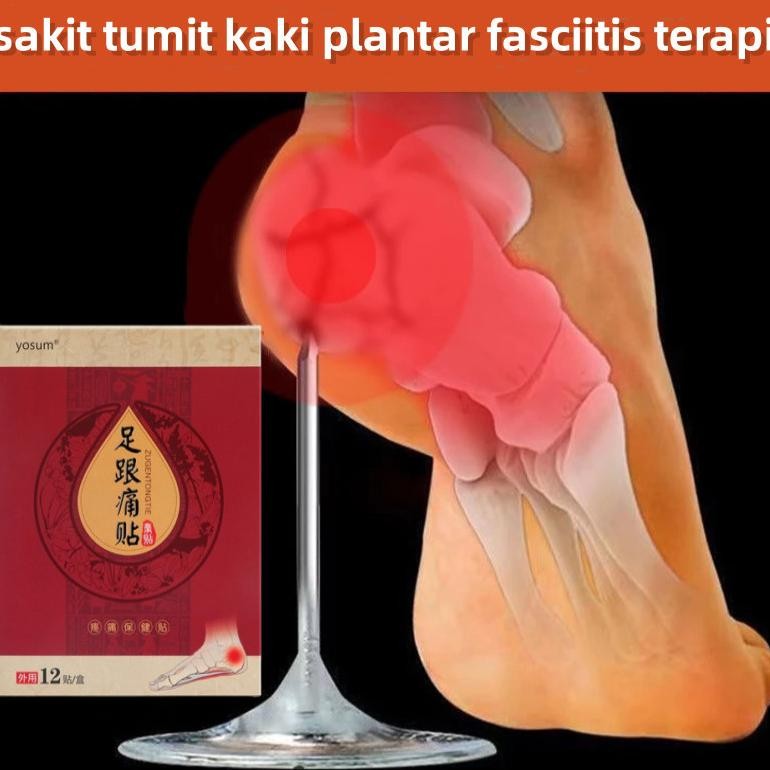 Plantar fasciitis terapi Koyo kaki pereda nyeri 12Pcs/Sakit Tumit Kaki Plantar Fasciitis Terapi Obat