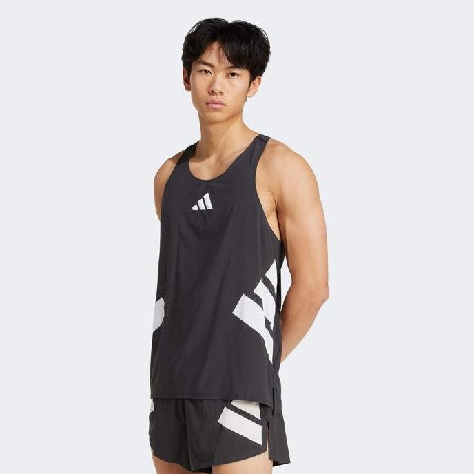 Adidas ADIZERO ROAD TO RECORDS TANK TOP Mens Running Kaos Lari
