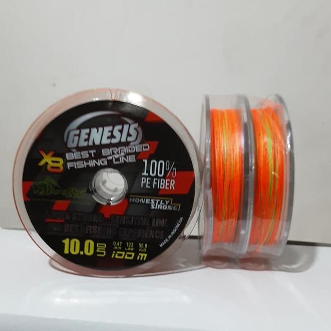 Tersedia Senar Pancing Duraking Genesis PE 123Lb 55.9kg 0.47mm 10.0 Connected