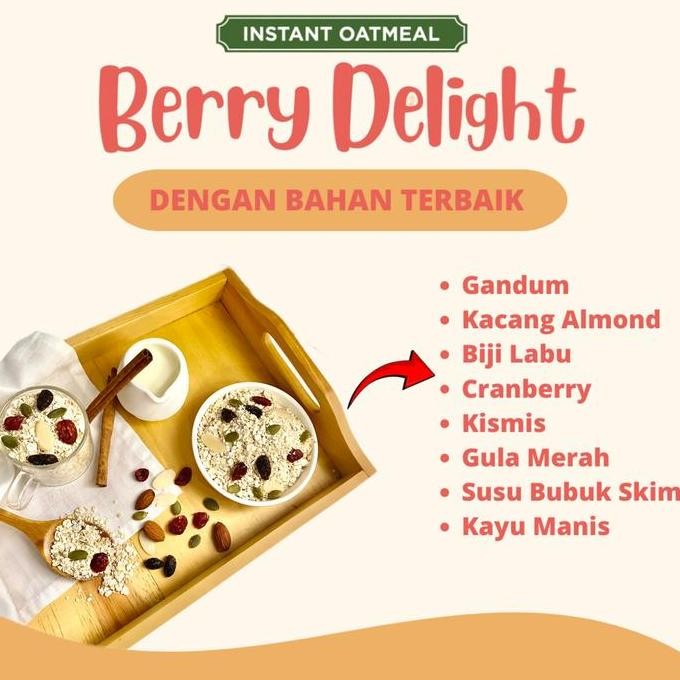 

Ros Recipe Instant Oatmeal Berry Delight 450 Gr Terlaris