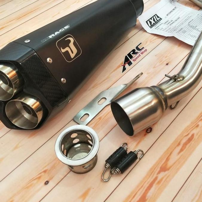 Knalpot Ixil IXrace Hexacone Black Nmax 155 Fullsystem Orinal Spain