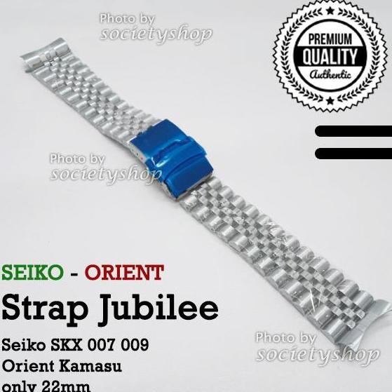 Jubilee Strap Rantai Jam Tangan Seiko Orient Kamasu Watch 22Mm Tali 22