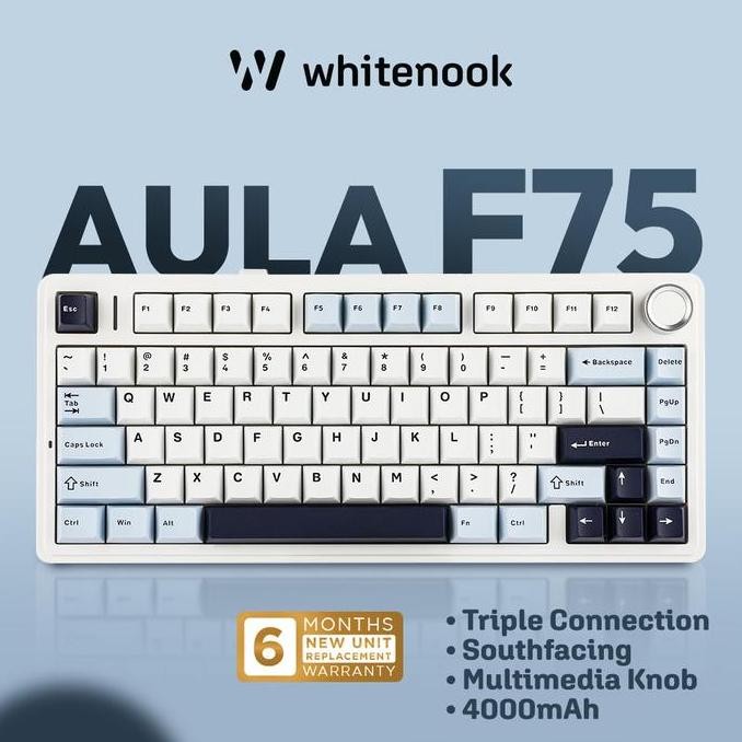 AULA F75 Mechanical Keyboard Three Mode Wireless