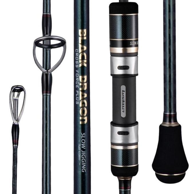 Tersedia LUREKILLER Joran Pancing BLACK DRAGON Rod Jigging 1.91M FUJI PE 1-3 Jig 80-250G Max Power 1