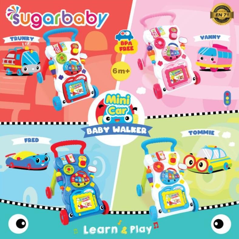 READY BANDUNG Sugarbaby Alat bantu jalan bayi Sugar Baby Premium Activity Walker & Table - Coco Bask