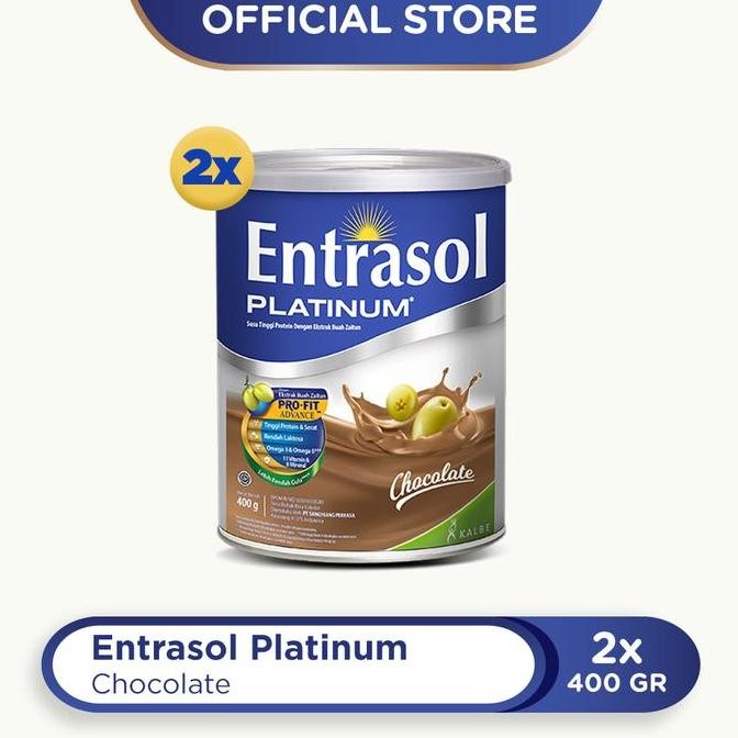

Twin Pack: Entrasol Platinum Chocolate 400G - 2 Pcs