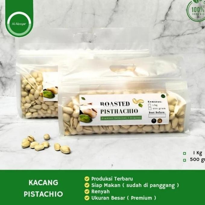 

Kacang Pistachio 1Kg Fustuk Kacang Ketawa Roasted Oleh Oleh Haji Umroh