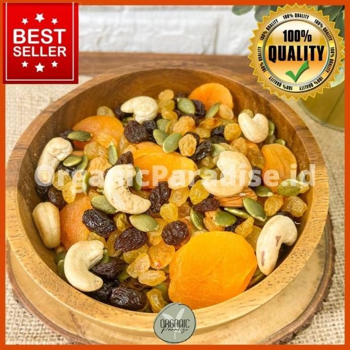 

Snack Kacang Campur Positivev 500 Gram / Trail Mix Nut Positivev 500 Gram
