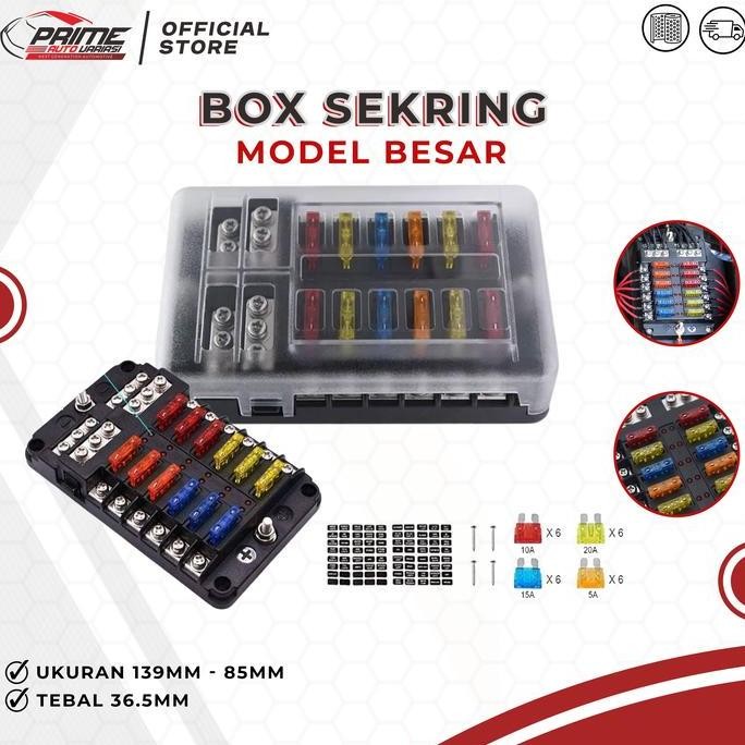 Tersedia Kotak Sekring Mobil Rumah Sekring Mobil Sekring Lampu Mobil Sekering 12 Way