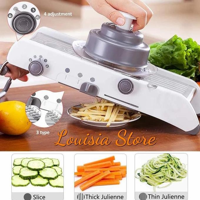 Pemotong Pengiris Sayur Buah Serbaguna Mandoline Slicer Multifungsi