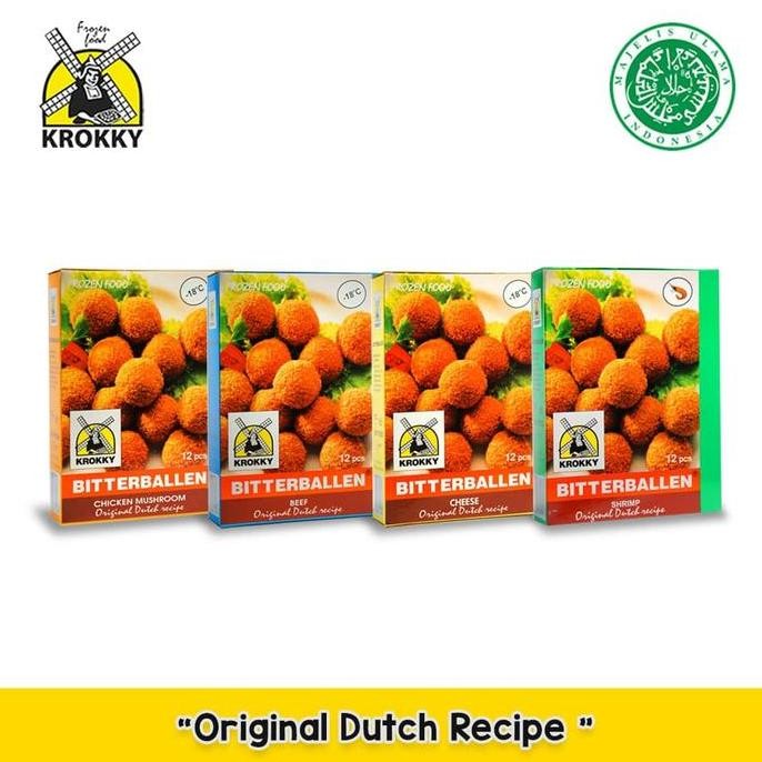 

Krokky Bitterballen Set-4 (Keju, Udang, Sapi Dan Ayam Jamur)
