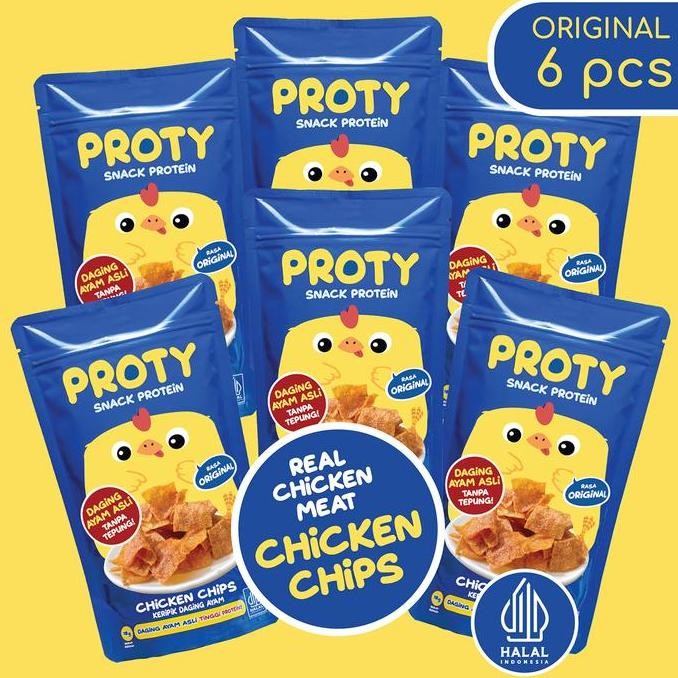 

Proty Original (Bundle 6) Snack Anak Sehat Protein Chicken Chips