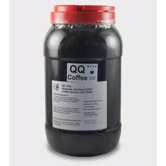 

Qq Coffee Jelly Itpin Topping Super Quality / Jeli Kopi Premium 3,2Kg
