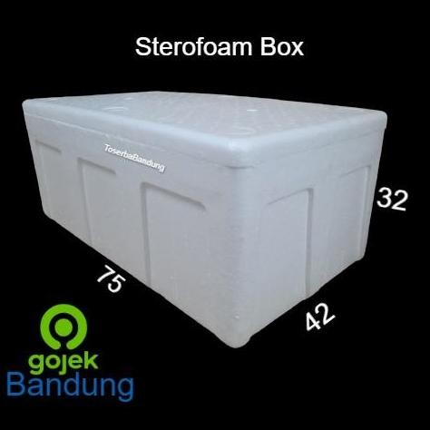 baru Box Styrofoam Panjang 75x42x32 Bandung Sterofoam Gabus Ikan Beku Sayur