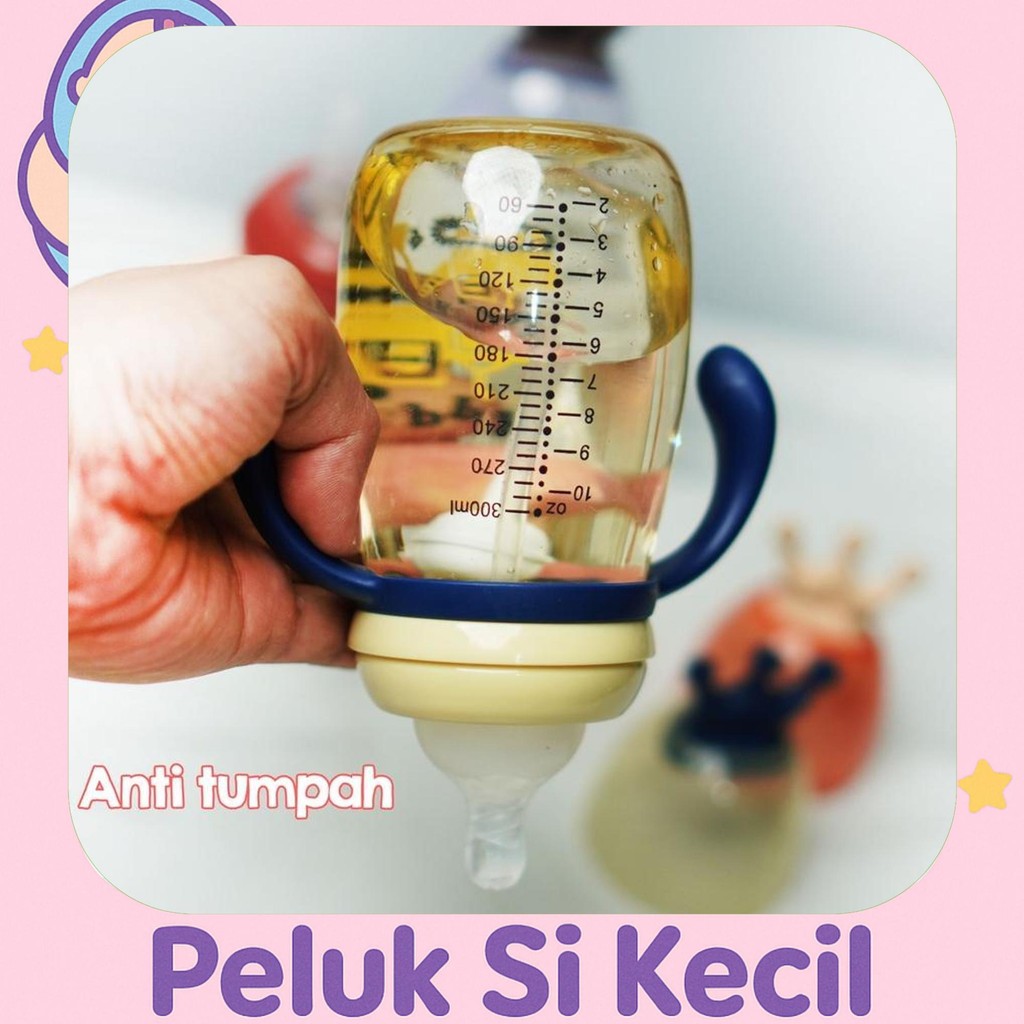 New Botol Minum Anak 2In1 Dot Dan Sedotan Tritan Ppsu Viral