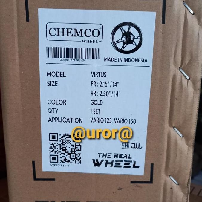 VELG CHEMCO VARIO 125 / VARIO 150 PALANG V GOLD @