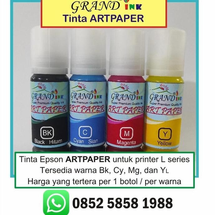 

Tinta Artpaper Grand Ink Diformulasikan Anti Mampet (100 G)