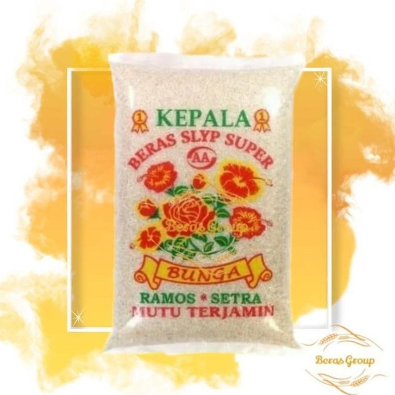 

ready BERAS BUNGA SLYP SUPER 5KG / BERAS RAMOS CAP BUNGA 5 KG murah