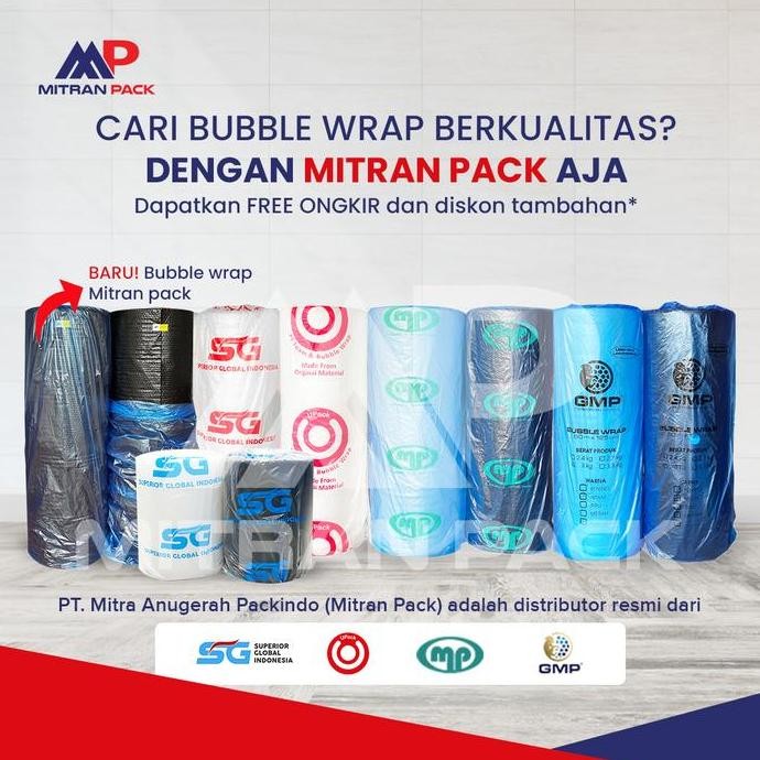 

ready stock (GOSEND / GRAB) Bubble Wrap Hitam / Black GMP 125 cm x 50 meter