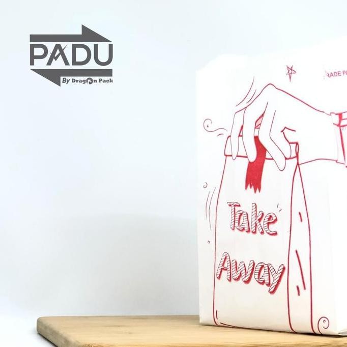 

ready stock Paper Bag / Kantong Kertas (M) - Kantong Roti / Fried Chicken / Snack