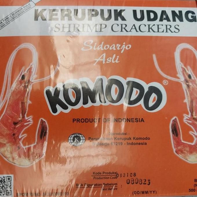 

Sale Komodo Kerupuk Udang Sidoarjo 500 Gram Pedas & Bawang Goreng Food Snack Cemilan Asli Dari Pabrik B Pom Ri Md 843513003110 Expired 2026 - Ayam