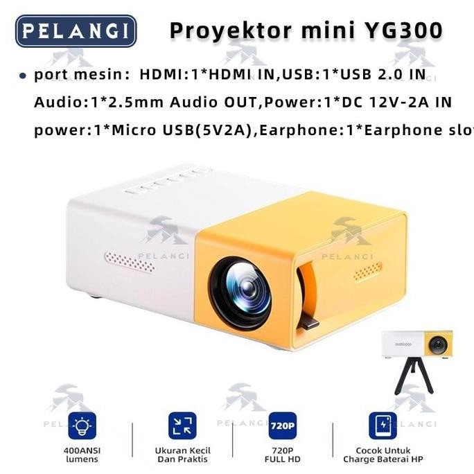 Proyektor mini YG300 Portable Led mini Proyektor hp mini Home Theater HDMI mini Proyektor Proyektor 