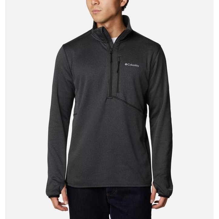 Jaket Columbia Men Park View Fleece Half Zip Pullover Jacket Big Size