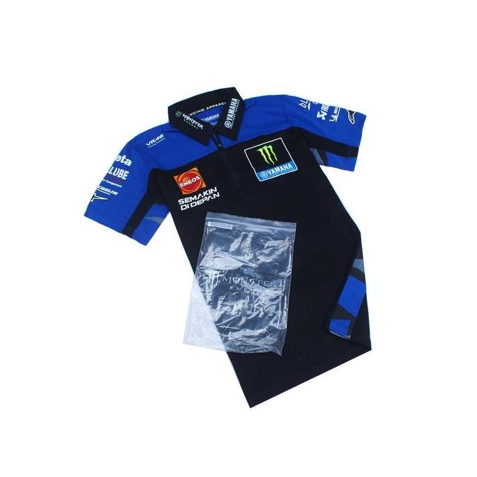 baru POLO SHIRT YAMAHA-MOTOGP 2023 KAOS POLO PRIA BAJU KERAH RACING MOTOR murah