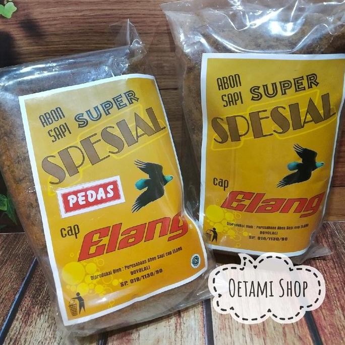 

Grosir Abon Sapi Super Spesial Cap Elang 250 Gr Asli Boyolali