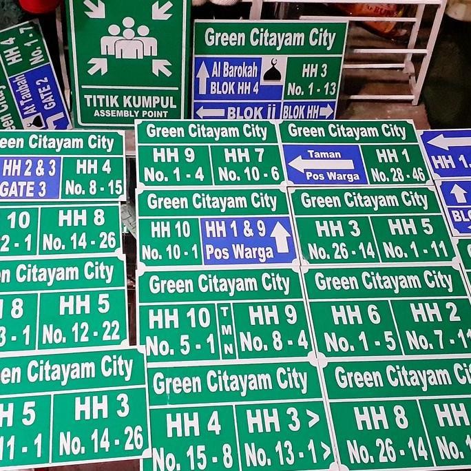 

Plang Nama Jalan Full Reflective