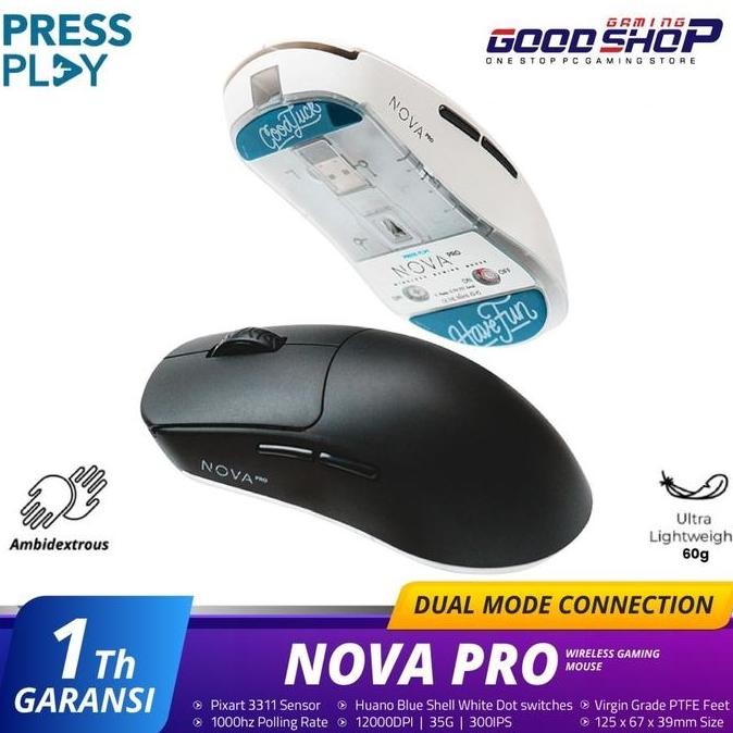 NOVA PRO Lightweight Wireless Gaming Mouse