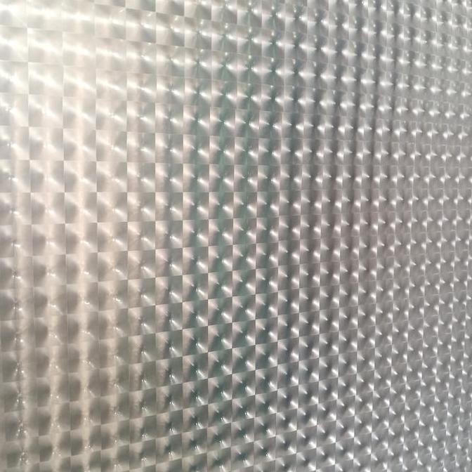 ready fiber pagar plastik penutup pagar putih motif 3 D harga permeter