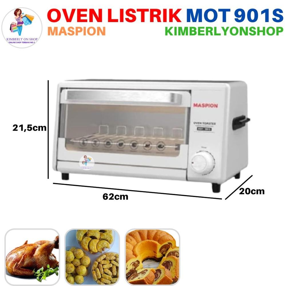 Oven Listrik Toaster Listrik 9 Liter Mot 901S Maspion Stock